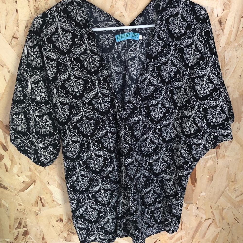 Kimono style oversized blouse